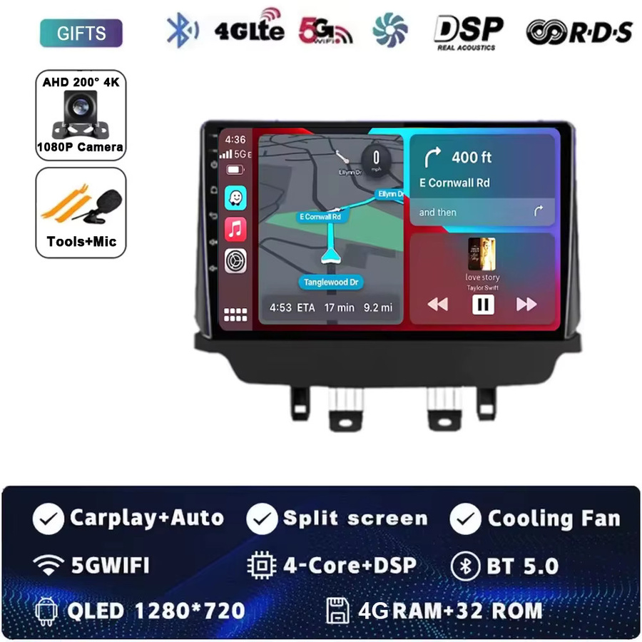 TIEYEZ Android 16 Multimedia-Player für Mazda CX-3 DK und Mazda 2 DJ (2014 - 2023) mit GPS, 4G, WIFI, Bluetooth und DSP in Schwarz - Bild 6