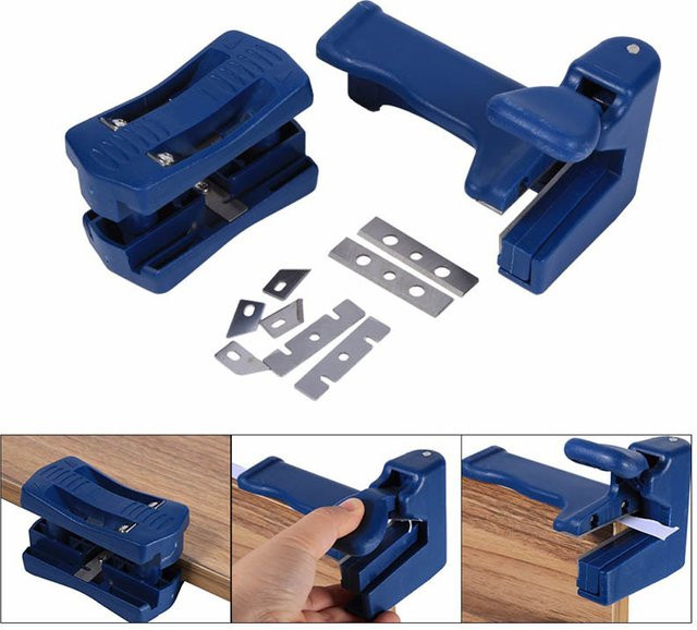 SLADE Kantenstreifen Endbandmaschine und Kantenstreifen Schneider Set aus Kunststoff in Blau - Bild 1