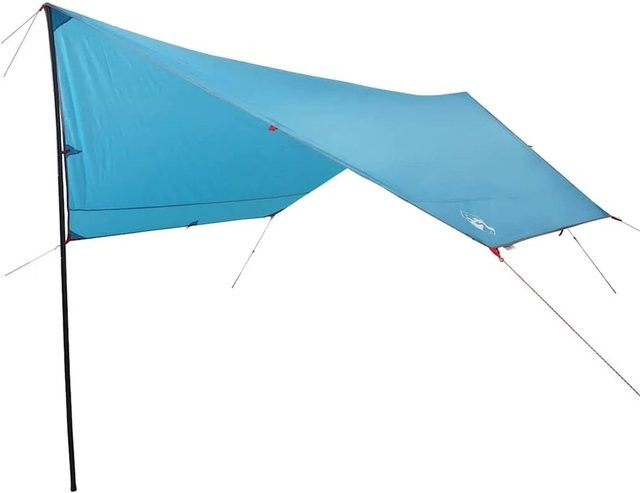 Wasserdichtes vidaXL Tarp aus Oxford-Gewebe in Blau, B/T/H: 380 x 380 x 210 cm - Bild 1
