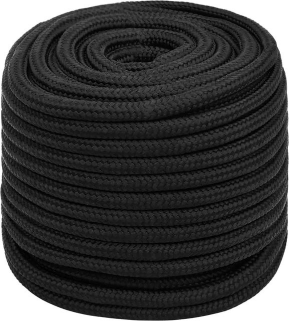 vidaXL Bootsseil aus Polypropylen in Schwarz, Durchmesser: 18 mm, Länge: 25 m - Bild 1