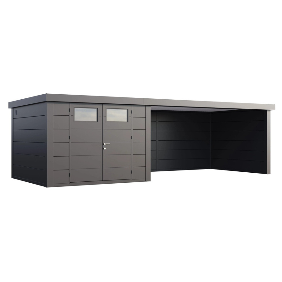 Telluria Gerätehaus Classico in Silberfarben, B/H/T: 782 x 219 x 318 cm - Bild 2