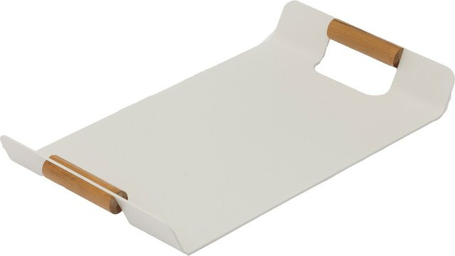 Zebra Tray Tablett aus pulverbeschichtetem Aluminium in Weiß - Bild 1