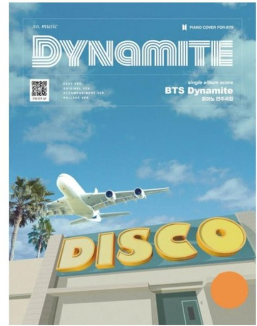 BTS Dynamite Klaviernoten, pink - Bild 1