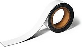 Durable Magnetisches Kennzeichnungsband in Weiß, zuschneidbar und beschriftbar, B: 2 cm, L: 5 m - Bild 1