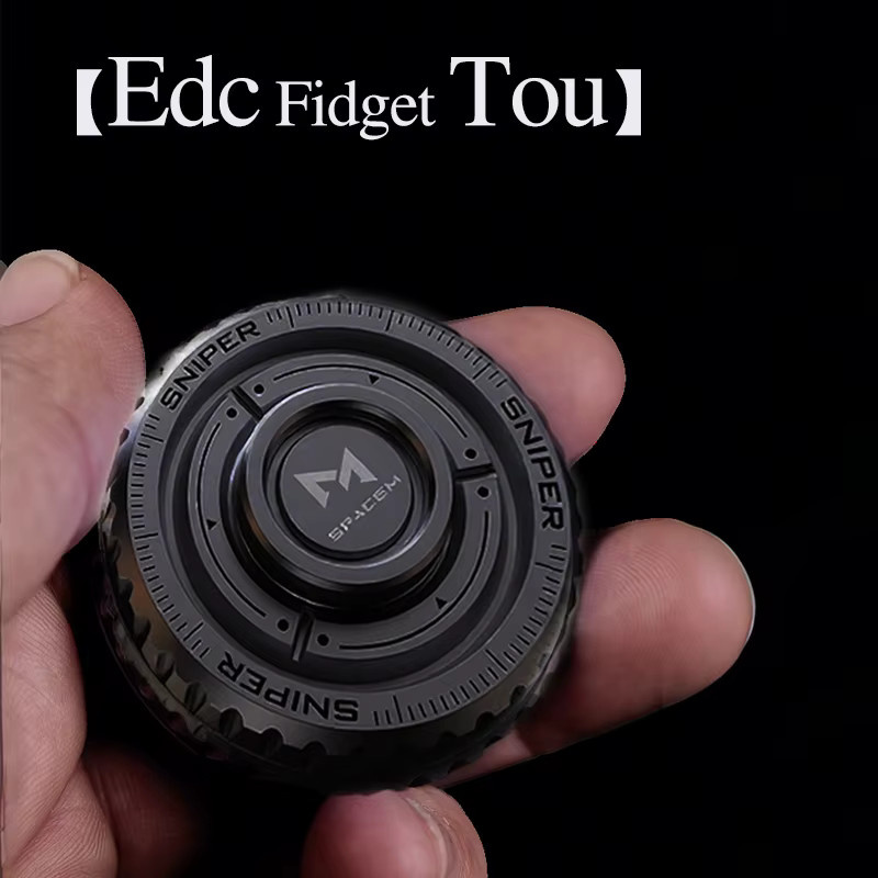 YIJOO 3-in-1 Fidget Spinner Set aus Metall in Schwarz zur Angstlinderung und Stressreduzierung - Bild 4