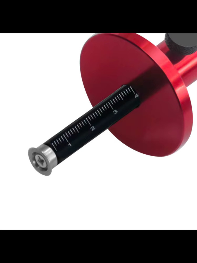 Europäisches Ritzmesser aus Aluminiumlegierung in Rot als Parallelritzwerkzeug für die Holzbearbeitung - Bild 6
