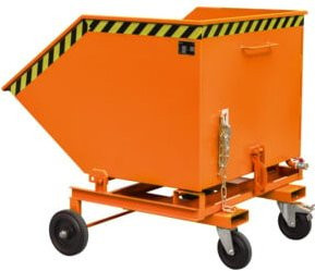 Bauer Südlohn Späne-Kastenwagen SKW-ET 1000 in Gelborange, lackiert - Bild 1