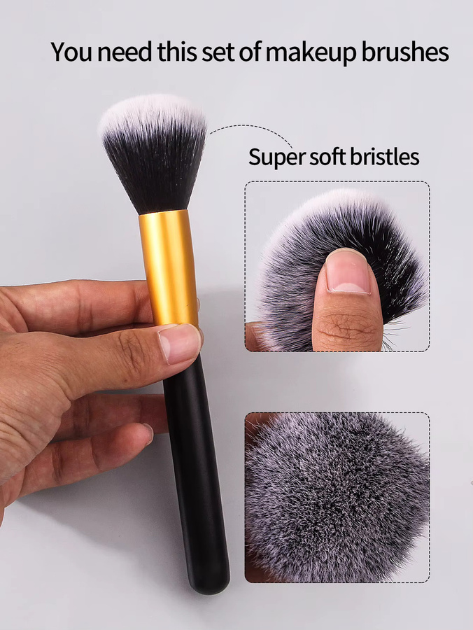 KOSSHOW Make-up-Pinsel-Set, 12-teilig, Unisex - Bild 3