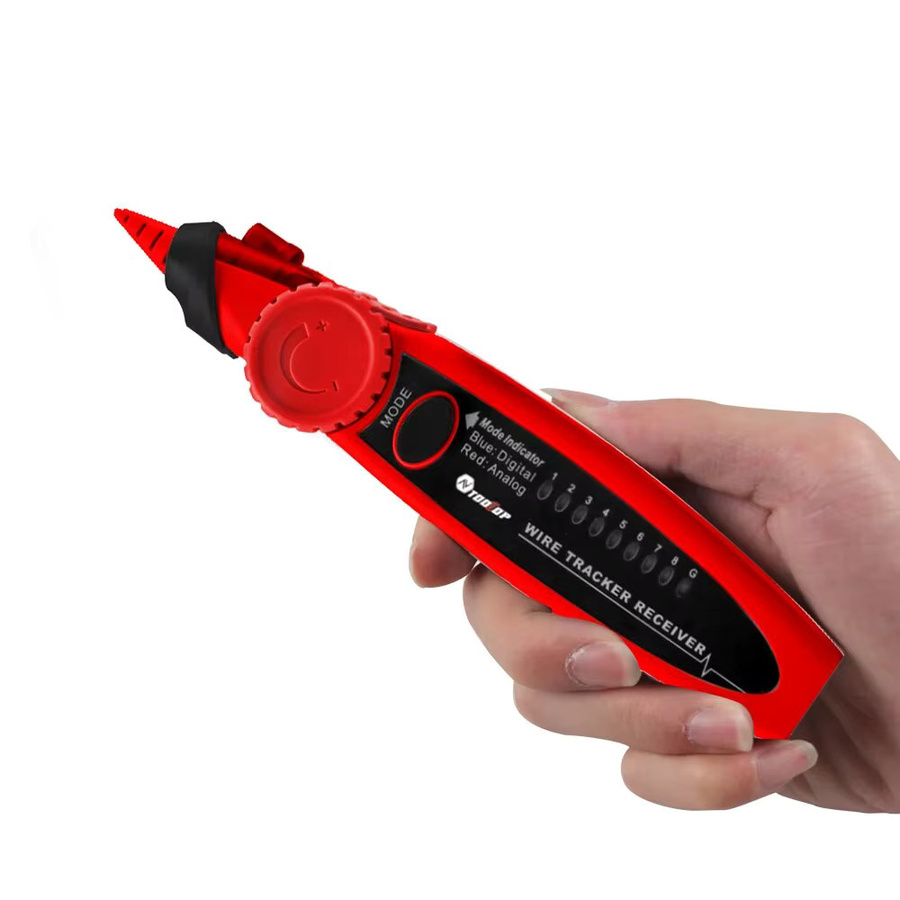 TOOLTOP Netzwerk Kabel Tester und Multimeter mit LAN Tracking und PoE Messung in Rot - Bild 6