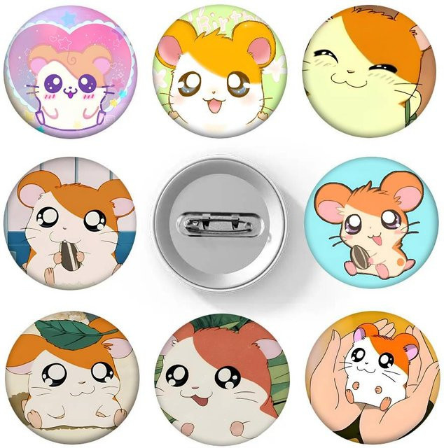Hamtaro Hamster-Brosche, Emaille-Pin, Unisex - Bild 1