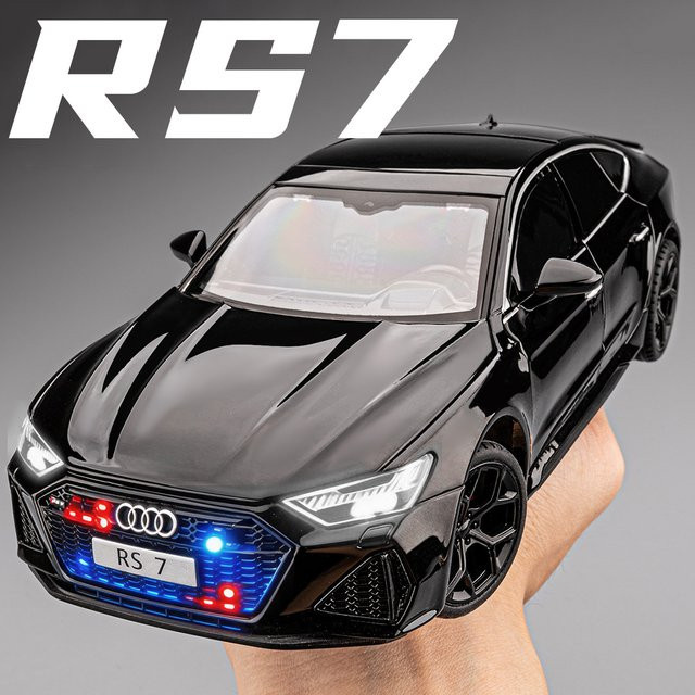 MAKEDA RS7 A6L Modell, Spielzeugauto, 1:24, Metall, mit Licht und Sound - Bild 1
