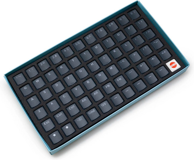Taihao THT Low-Profile Tastenkappen in Dunkelblau für Kailh Choc oder MX Switches mit Light-Through-Funktion - Bild 1