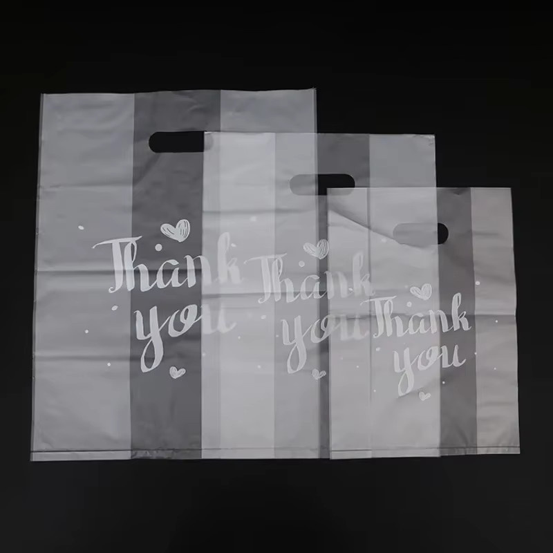 50 Stück transparente Dankeschön-Geschenktüten aus Kunststoff für Süßigkeiten, Kekse und Brot - Bild 2