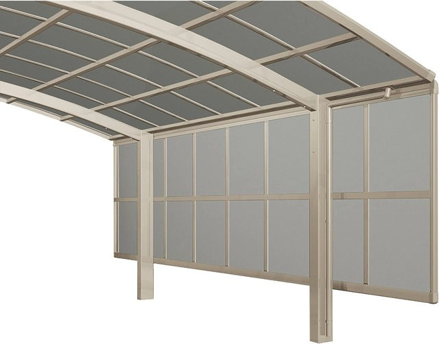 Ximax Carport Seitenwand 2 Module in Edelstahl-Look, B: 6 x 149,5 cm, silberfarben - Bild 1