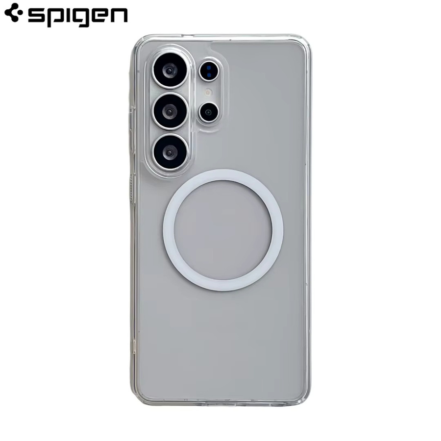 Spigen Matte Magnetische Kristallklare Handyhülle für Samsung S26 Ultra, S25 und S24 Plus in Transparent mit Stoßfestem Schutz und Unterstützung für kabelloses Laden - Bild 3