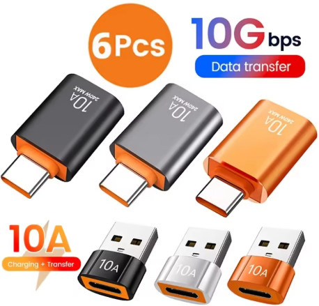 USB 3.0 zu Typ C OTG Adapter für schnelle Datenübertragung und schnelles Laden, Multicolour - Bild 1
