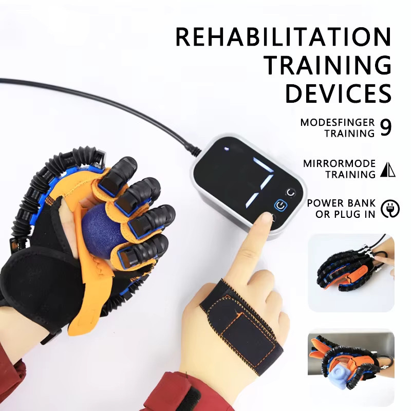 Intelligenter Rehabilitationsroboter-Handschuh zur Handfunktionstherapie bei Schlaganfall und Hemiplegie mit Massagefunktion und Fingertrainer - Bild 5