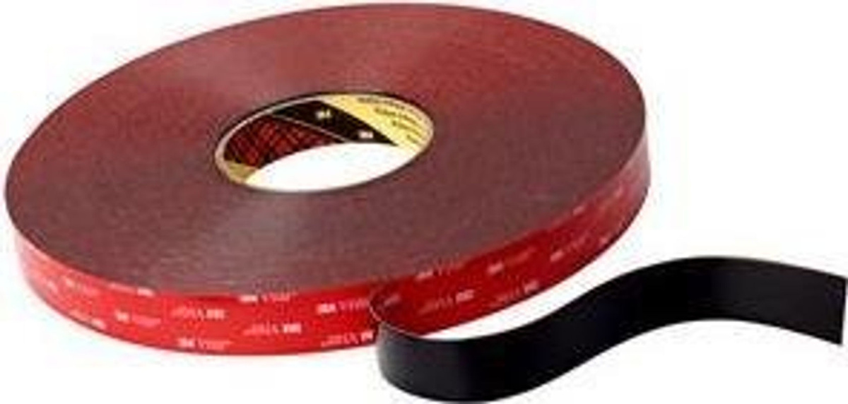 3M VHB Hochleistungsklebeband 5952F, schwarz, doppelseitig, Breite: 19 mm, Länge: 33 m, Stärke: 1,0 mm - Bild 2