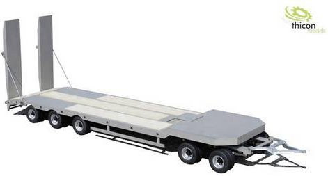 Thicon Models 55000 Satteltieflader mit 5 Achsen im Maßstab 1:14 aus Edelstahl - Bild 1