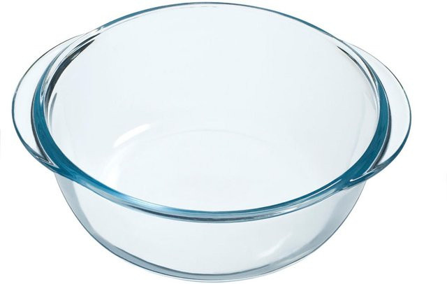 SCANPART Heißluftfritteusen Glasschale rund, transparent, Durchmesser: 20 cm, Volumen: 1,1 l - Bild 1