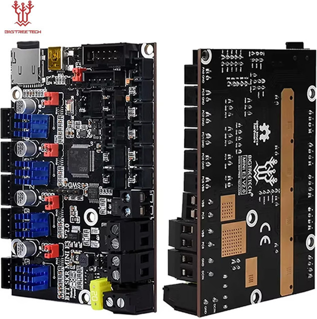 BIGTREETECH SKR MINI E3 V2.0 32Bit Motherboard mit Onboard TMC2209UART Upgrade für Ender3V2 CR10 Voron V0.1 3D-Drucker in Schwarz - Bild 1