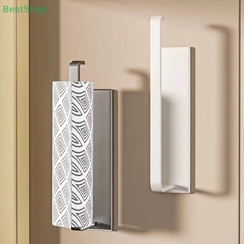 Magnetischer Papierhandtuchhalter aus Metall in Weiß für die Küche, selbstklebend und ohne Bohren - Bild 2