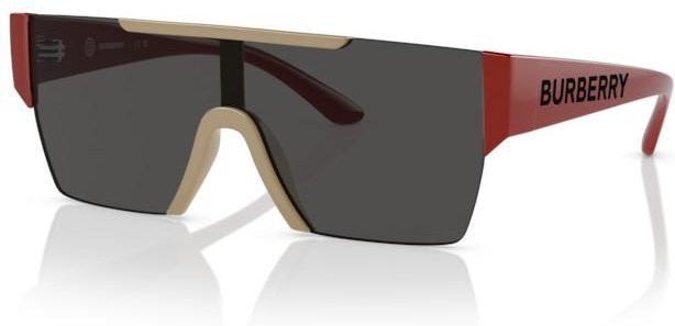 Burberry 4387 Sonnenbrille Kinder, Vollrand, rechteckig, Kunststoff, grau, schwarz - Bild 1