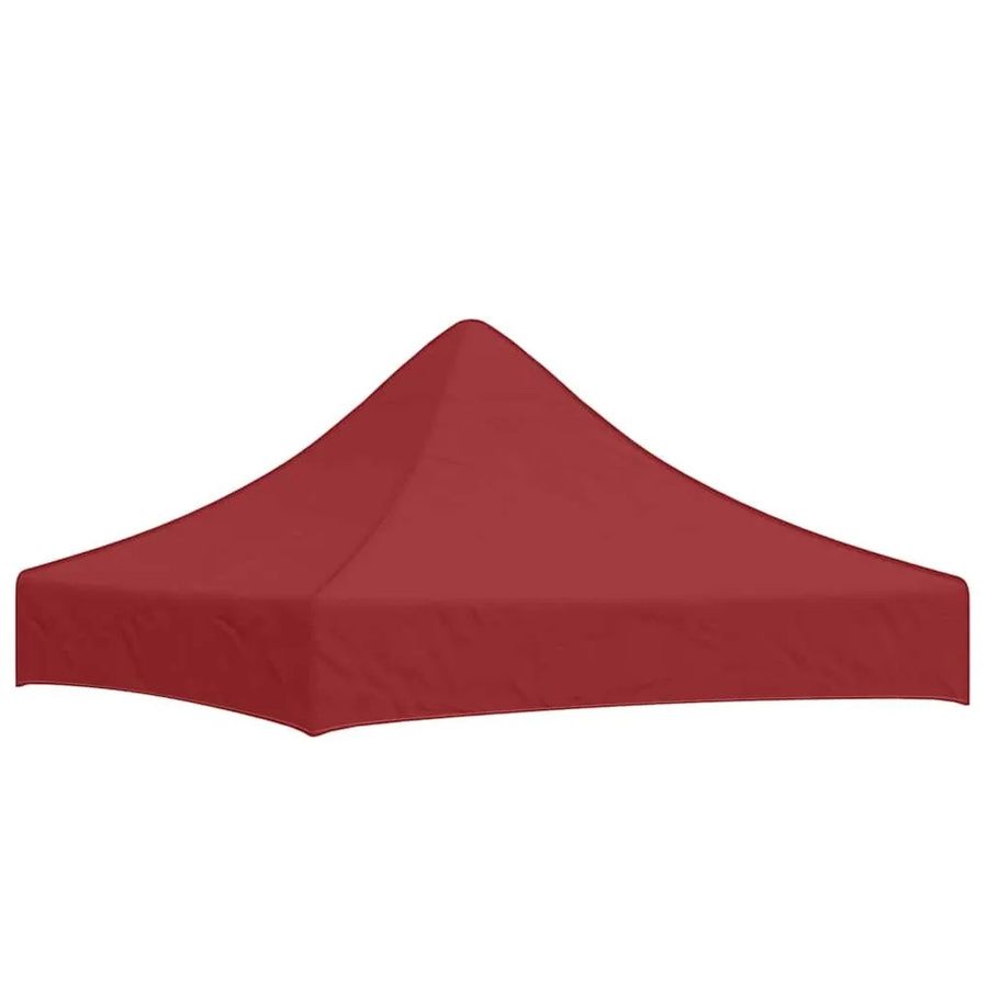 vidaXL Partyzelt-Dach für Faltpavillon in Burgunderrot, B/T: 200 x 200 cm, aus Polyester mit PVC-Beschichtung - Bild 2