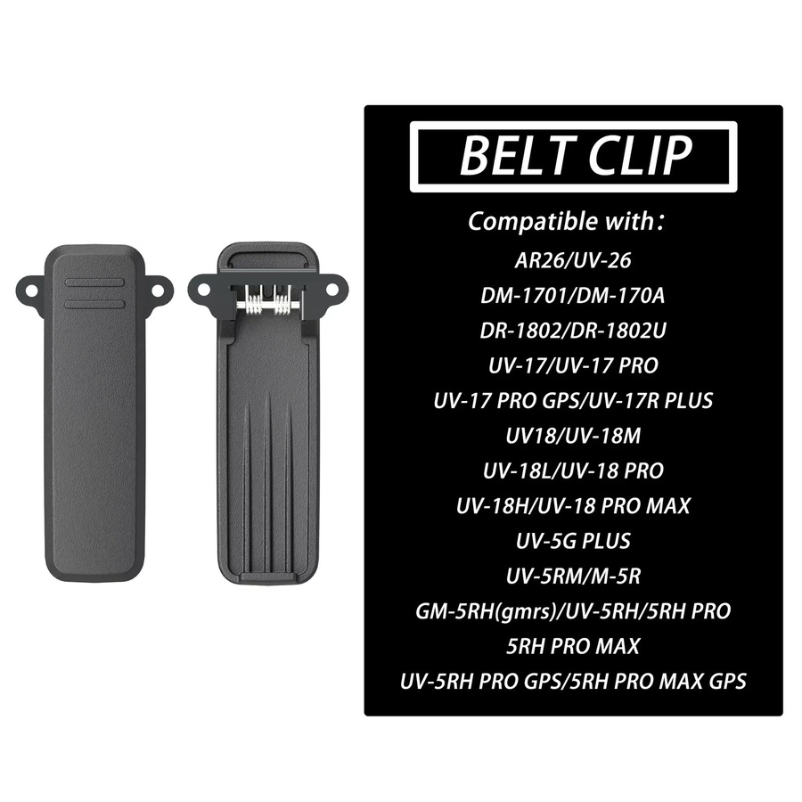 Baofeng UV-26 Original Gürtelclip in Schwarz für DM-1701 DR-1802 UV-17 UV-5RM UV-5RH Funkgeräte - Bild 4