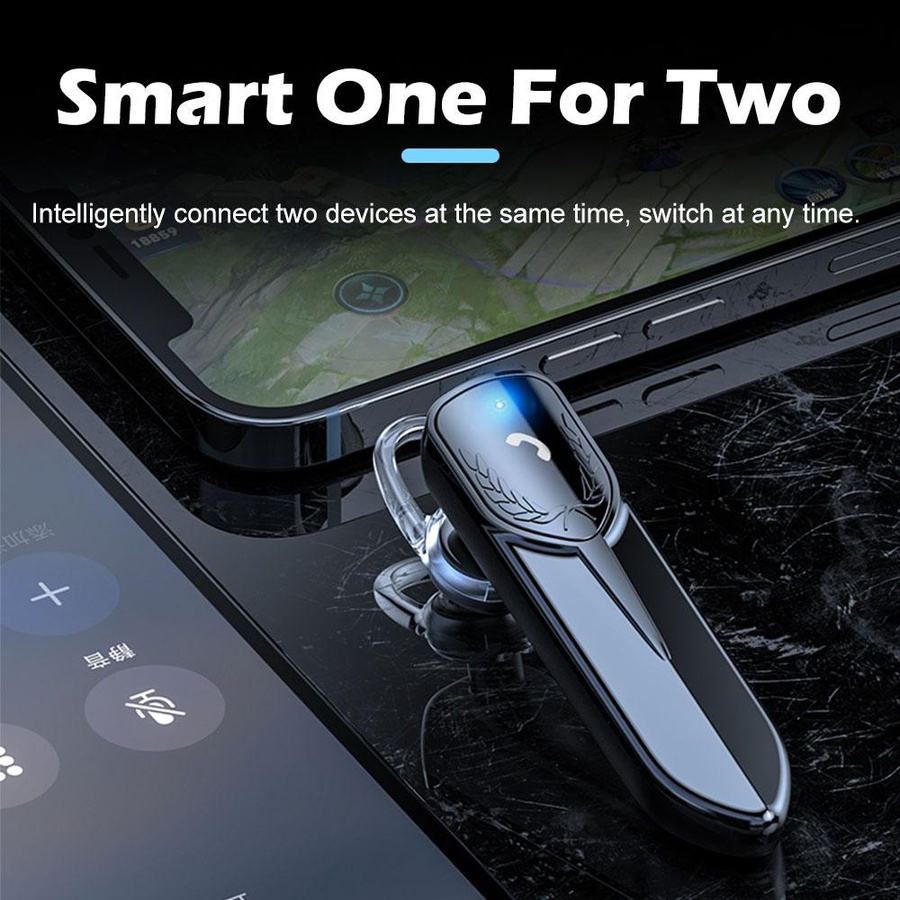 JQIQLY Business Wireless Bluetooth 5.2 Ohrhörer mit Rauschunterdrückung und Mikrofon in Gold - Bild 3