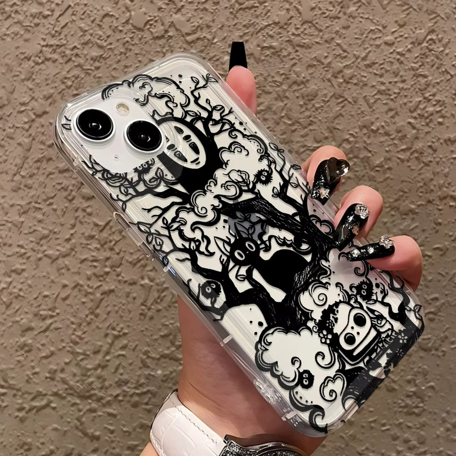 Samsung Handyhülle Monster Ruß Design in Schwarz für Galaxy A55 A35 A15 A54 A34 A24 A14 A13 A73 A53 A33 A23 4G/5G - Bild 1