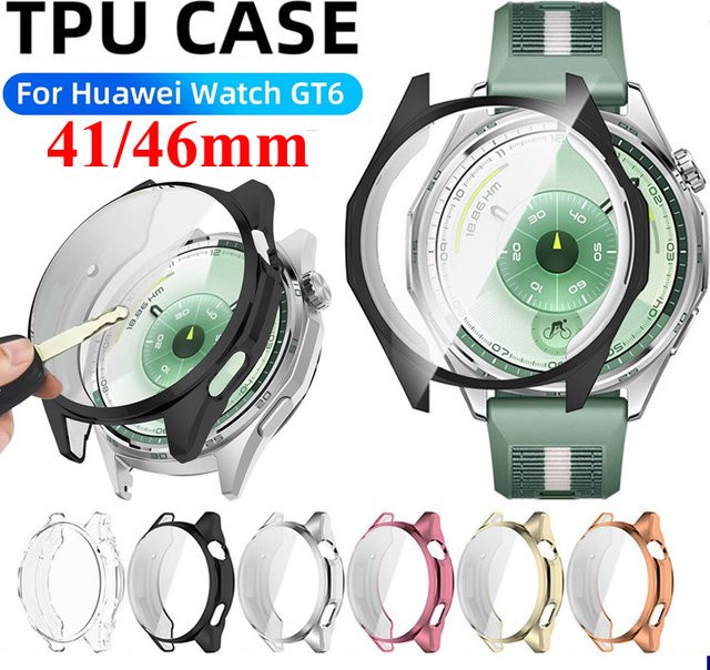Silikon-TPU-Hülle für Huawei Watch GT 6 46 mm, Schwarz, Unisex - Bild 1
