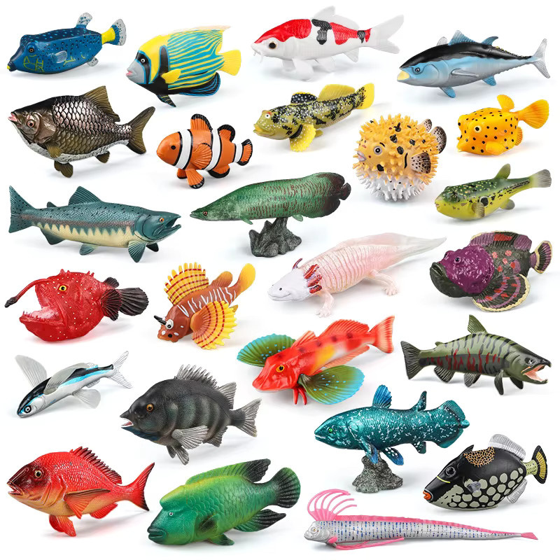 XIALIBAOMOWAN Meeresleben-Tiere-Modell, Actionfiguren-Set, Meerestiere, Kunststoff - Bild 3