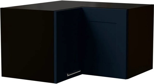 Feldmann-Wohnen Eckhängeschrank Oslo in Schwarz und Indigo Matt mit Soft-Close-Türen, B/T/H: 60 x 60 x 36 cm - Bild 1