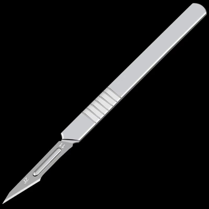Wnew Skalpell-Set aus Carbonstahl mit Klingen Typ 11 und 23 in Silber für Chirurgie, DIY und Reparaturen - Bild 2