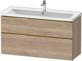 Duravit Waschtischunterschrank D-Neo in Braun, Wandmontage, B/T/H: 118,4 x 45,2 x 62,5 cm - Bild 1