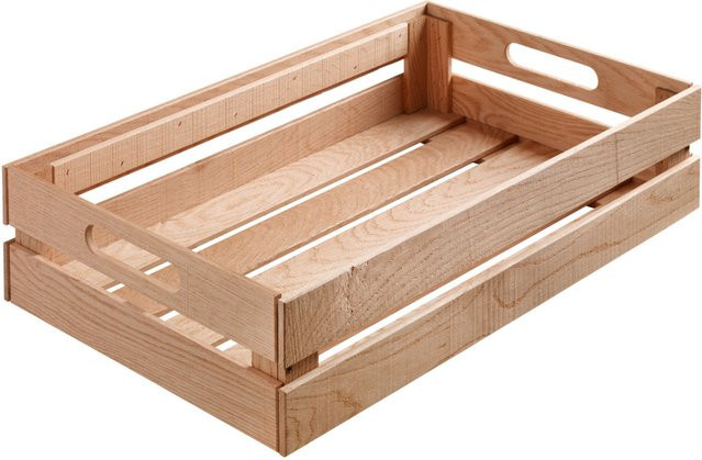 VEGA Holzkiste Wantage mit Griff, Eiche, B/T/H: 34,7 x 55,2 x 10 cm - Bild 1