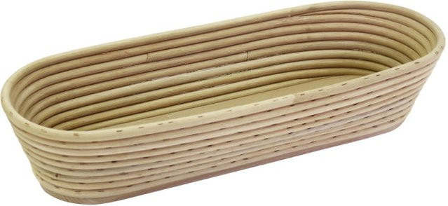 Schneider Gärkorb mit Holzboden, beige, oval, B/T/H: 14 x 35 x 7,5 cm - Bild 1