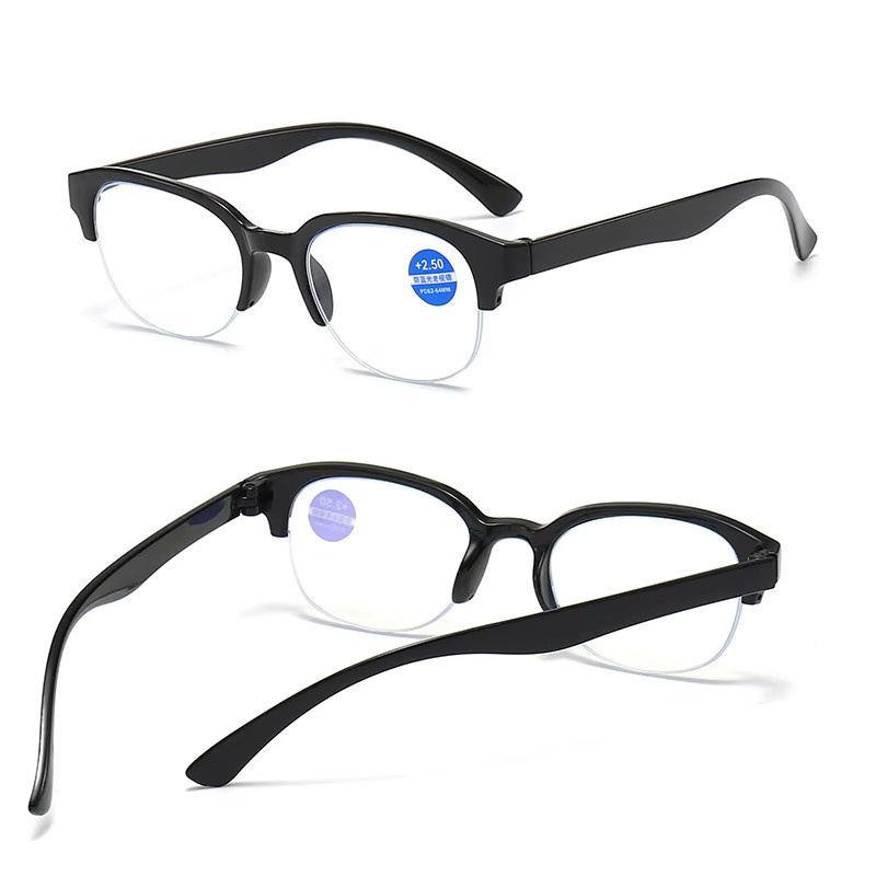 Lesebrille Unisex, Vollrand, Kunststoff, Schwarz, Blaulichtfilter - Bild 2