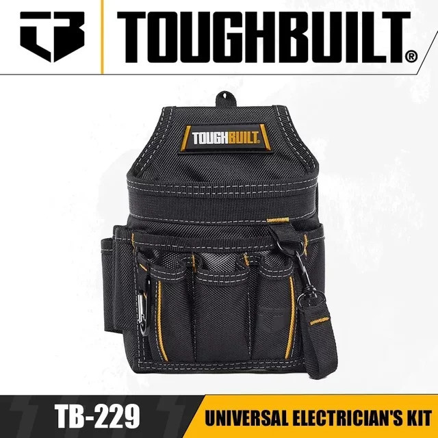 TOUGHBUILT TB-229 Universelles Elektriker-Set mit verschleißfesten Werkzeuggürteltaschen und Werkzeugtaschen - Bild 1