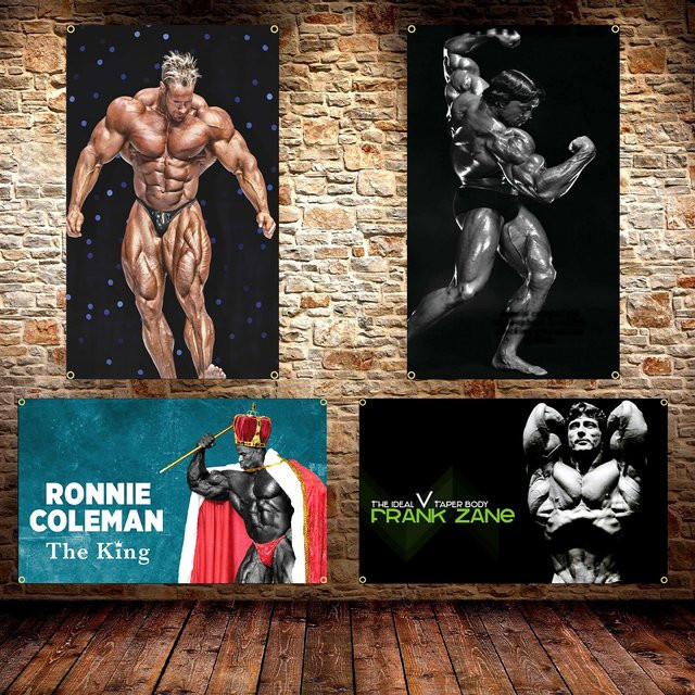 FLAGDOM Sport Banner für Fitnessstudio und Bodybuilding, Dekoration für Boxen und Outdoor-Clubs, Breite: 150 cm, Höhe: 90 cm - Bild 1