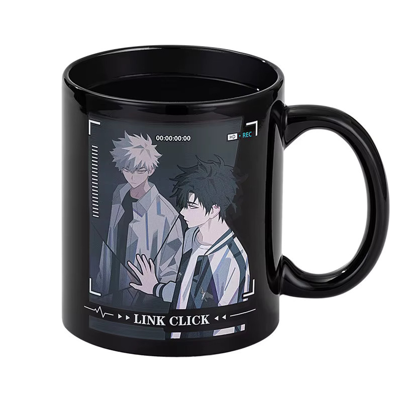 Keramiktasse Charles Lucas Anime Cosplay Motiv in Schwarz - Bild 2