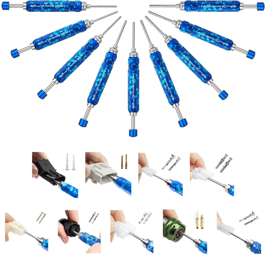 JRready Terminal Extractor Tool in Blau für HARTING, TE&, Molex, Delphi Weatherpack und Amphenol RT360 Steckverbinder - Bild 2
