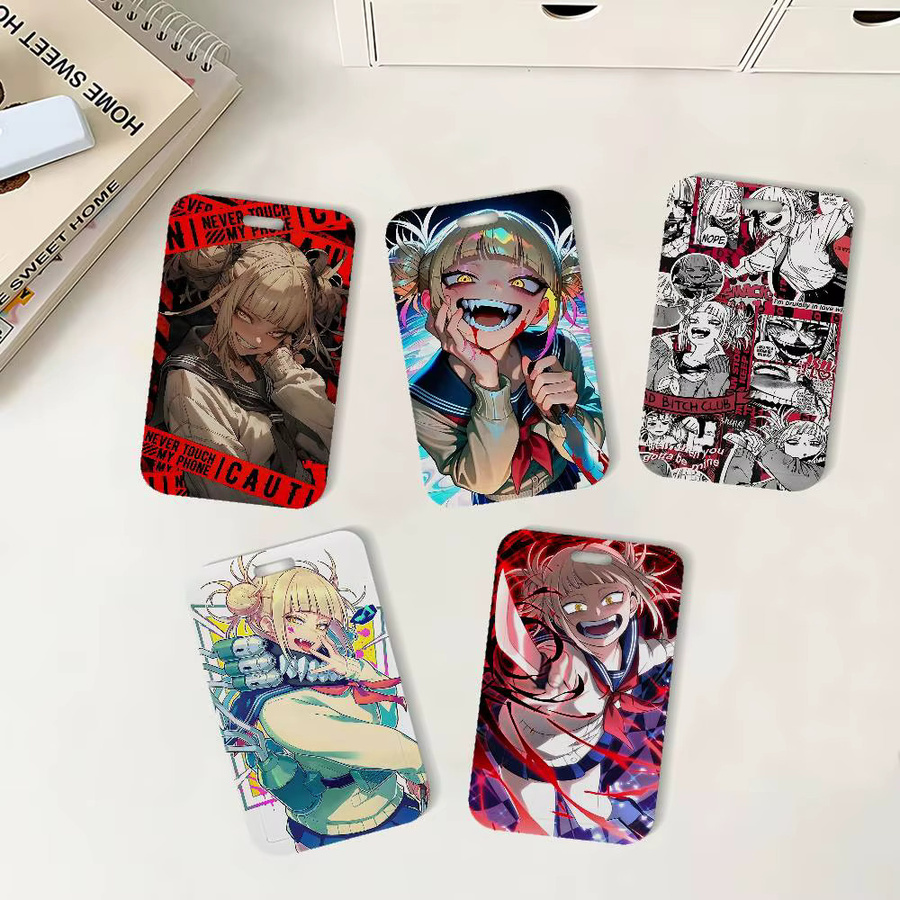 Anime Himiko Toga Ausweishalter mit Umhängeband für Schule und Büro, Mehrfarbig - Bild 2