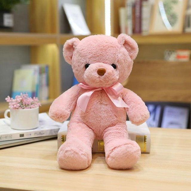 Teddybär Plüschtier, hellrosa, 30cm, ab 3 Jahren - Bild 1