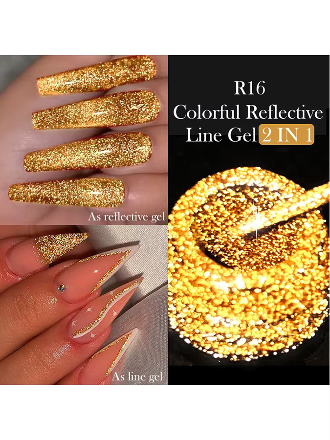 LILYCUTE Gel-Nagellack, Reflektierender Glitzer, 5 ml - Bild 6