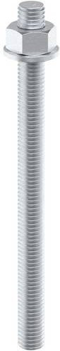 OBO Bettermann VMU-A 10-130vz Ankerstange, Farbe: Silber, Länge: 130 mm, Durchmesser: 8,2 mm, 10 Stück - Bild 1