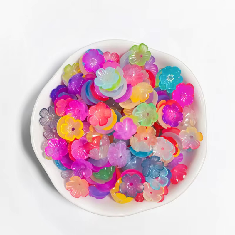 DIY-Blumen, gemischte Farben, Blau-Lila, Rosa, Rot, Blau, Grau, 1,1 cm - Bild 2