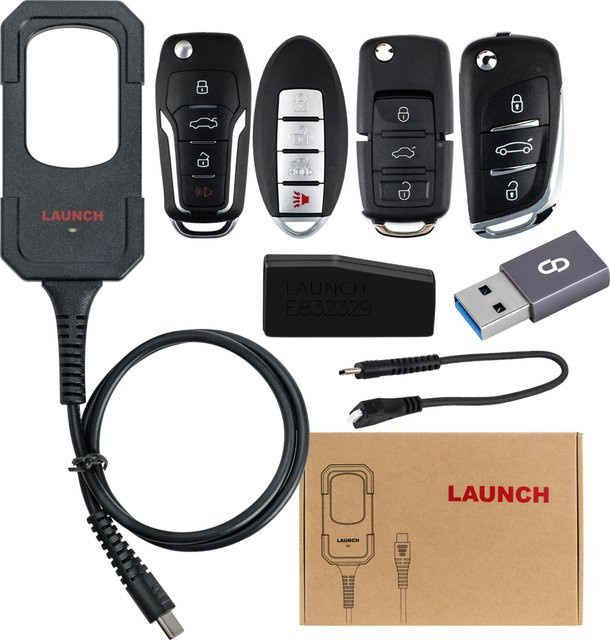 Launch X431 Schlüsselprogrammiergerät in Schwarz mit Bluetooth für IMMO ELITE, IMMO PLUS, PAD V, PAD VII, Pro3 APEX, CRP919E BT und PRO Elite - Bild 1