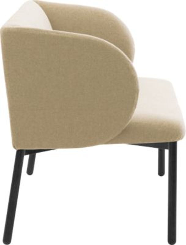 Leyform Sofa LIV 2-Sitzer in Beige mit Stoffbezug und Armlehnen, B: 127 cm, T: 62 cm, H: 74 cm - Bild 2